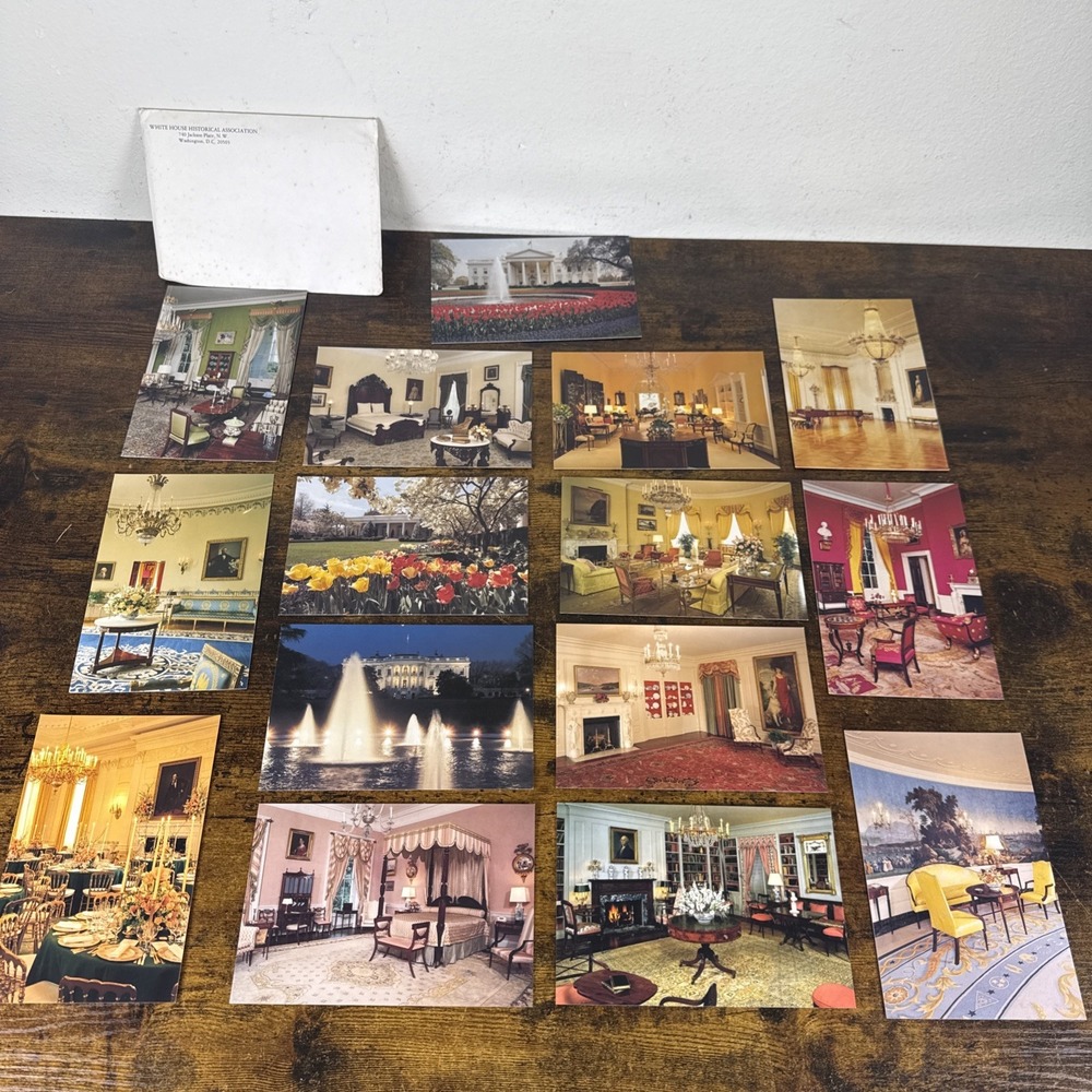 White House Historical Association 1991 Postcard Set • 15 Cards • Unused Vintage